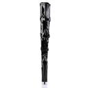 BEYOND-3028 Black Stretch Patent Thigh High Boots 8