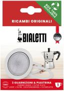 Bialetti 3gaskets + 1Plate 1Cup