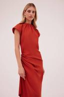 Bianca Spender Rust Satin Crosby Dress | Showroom-X 1 / Rust