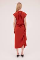 Bianca Spender Rust Satin Crosby Dress | Showroom-X 1 / Rust