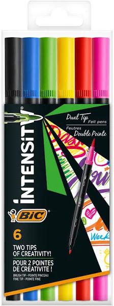 Bic Intensity Dual Tip Fineliner 6 Pack