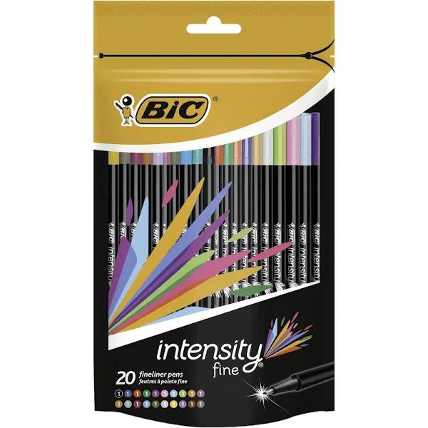 Bic Intensity Fineliner Assorted 20 Pack