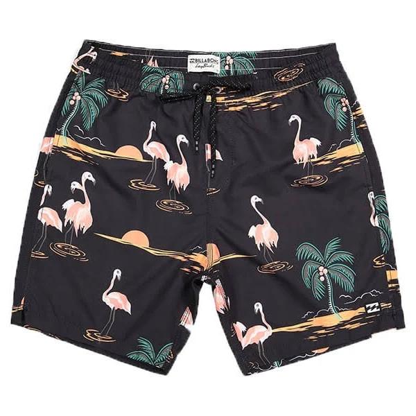 Billabong Men's 17" Sundays Layback Swim Trunks - Sunset | Cotton/Polyester - Swimoutlet.com