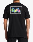 Billabong Men's Crayon Wave Short Sleeve Tee Shirt - Black | Cotton - Swimoutlet.com