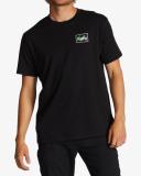 Billabong Men's Crayon Wave Short Sleeve Tee Shirt - Black | Cotton - Swimoutlet.com