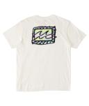 Billabong Men's Crayon Wave Short Sleeve Tee Shirt - Off White | Cotton - Swimoutlet.com