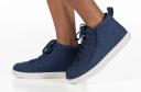 Billy Classic Kids High Top Adaptive Sneaker (EasyOn) - Navy 5W Youth Boys