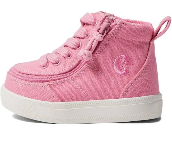 Billy Footwear Girl's Sneaker Pink & White Classic D|R Hi-Top Sneaker Toddler 7