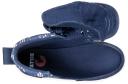 Billy Navy Space Classic Lace High Adaptive Shoes (Easy on/off) - Navy 10 Toddler Boys