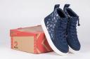 Billy Navy Space Classic Lace High Adaptive Shoes (Easy on/off) - Navy 9 Toddler Boys