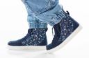 Billy Navy Space Classic Lace High Adaptive Shoes (Easy on/off) - Navy 9 Toddler Boys