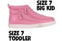 Billy Pink Classic Kids High Top Adaptive Sneaker (EasyOn) - Pink 11 Little Kid Girls
