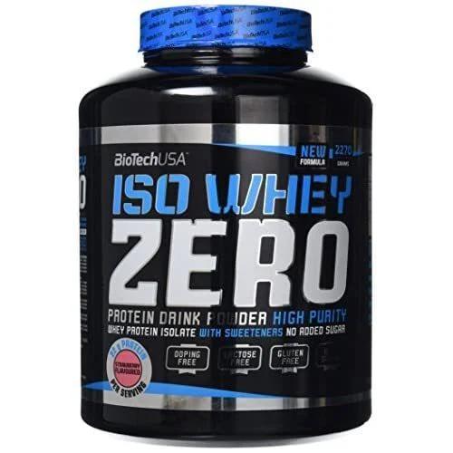 BioTechUSA IsoWhey Zero Lactose Free Strawberry Flavor 2270 Gr 2.27 kg