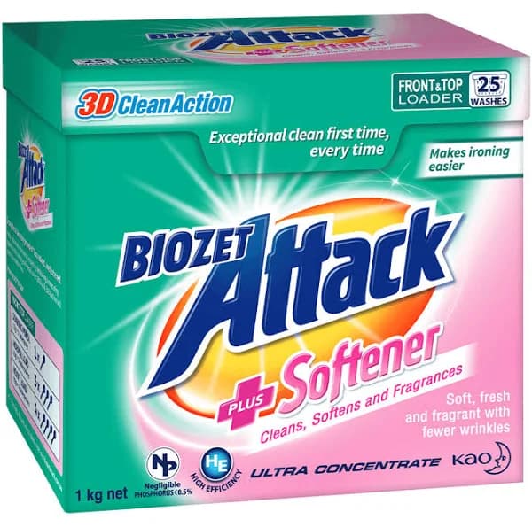 Biozet Attack Plus Softener Powder 1kg