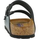 Birkenstock Adult Arizona SFB Grey Leather Slides Sandals