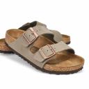 Birkenstock - Arizona Birko-Flor BirkiBuc Sandal - Stone - 36 EU