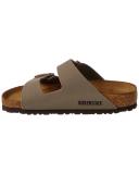 Birkenstock - Arizona Birko-Flor BirkiBuc Sandal - Stone - 36 EU