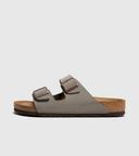 Birkenstock - Arizona Birko-Flor Nubuck Sandals - 5-5.5 Women/3-3.5 Men - Stone