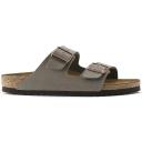 Birkenstock - Arizona Birko-Flor Nubuck Sandals - 5-5.5 Women/3-3.5 Men - Stone