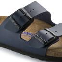 Birkenstock Arizona Birko-Flor Soft Footbed Sandals EU 48 Blue