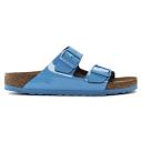 Birkenstock Arizona Birko Flor Womens Patent Sky Blue Sandals - EU 40