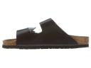 Birkenstock Arizona Black Amalfi Leather Soft Footbed, 40
