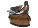 Birkenstock Arizona Black Amalfi Leather Soft Footbed, 40