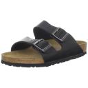 Birkenstock Arizona Black Amalfi Leather Soft Footbed, 40