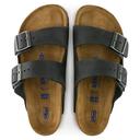 Birkenstock Arizona Black Oiled Leather Soft Footbed, 45