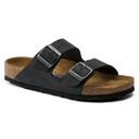 Birkenstock Arizona Black Oiled Leather Soft Footbed, 45