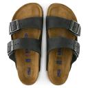 Birkenstock Arizona Black Oiled Leather Soft Footbed, 46