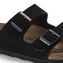 Birkenstock Arizona Black Suede Soft Footbed, 38