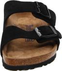 Birkenstock Arizona Black Suede Soft Footbed, 38