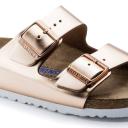 Birkenstock Arizona Female Slides Metallic Copper 9
