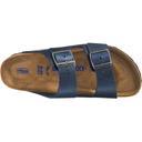 Birkenstock Arizona Oiled Leather Blue Soft Footbed Sandals
