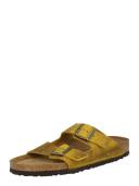 Birkenstock Arizona Oiled Leather Ochre Two-Strap Sandals