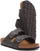 Birkenstock Arizona Oiled Leather Sandals - Black