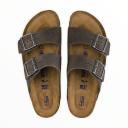 Birkenstock - Arizona Oiled Leather Soft Footbed Sandal - Tabacco Brown - 37 EU