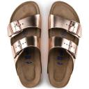 Birkenstock Arizona SFB White Sole Copper Leather 36/5-5.5 N Womens Sandals