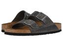 Birkenstock Arizona Soft Footbed Oiled Leather Iron 40