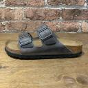 Birkenstock Arizona Soft Footbed Oiled Leather Iron 40