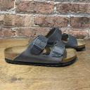 Birkenstock Arizona Soft Footbed Oiled Leather Iron 40