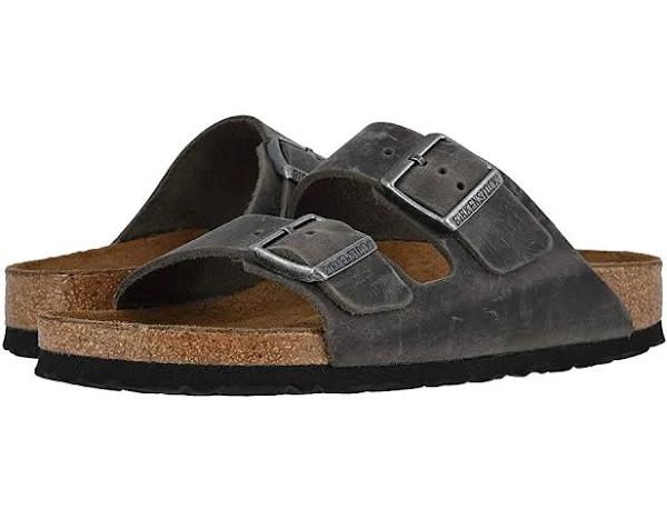 Birkenstock Arizona Soft Footbed Oiled Leather Iron 40