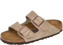 Birkenstock Arizona Soft Footbed Sandal - 35 - Taupe Suede