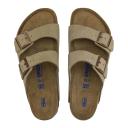 Birkenstock Arizona Soft Footbed Sandal - 37 - Taupe Suede