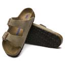 Birkenstock Arizona Soft Footbed Sandal - 37 - Taupe Suede