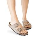 Birkenstock Arizona Soft Footbed Sandal - 37 - Taupe Suede