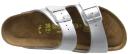 Birkenstock Arizona Soft Footbed Sandal, 41 / Silver Birko Flor