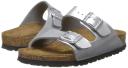 Birkenstock Arizona Soft Footbed Sandal, 41 / Silver Birko Flor