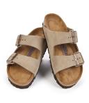 Birkenstock Arizona Soft Footbed - Suede Velvet Grey / 37 / Narrow